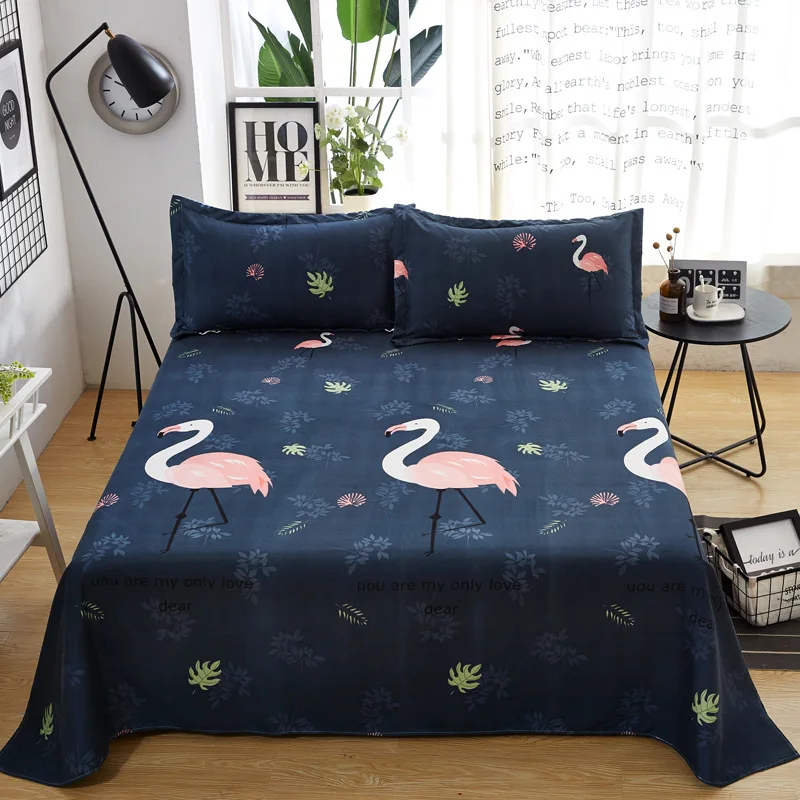 Простыни из полиэстера с рисунком животных мультфильмов дышащие мягкие матрас