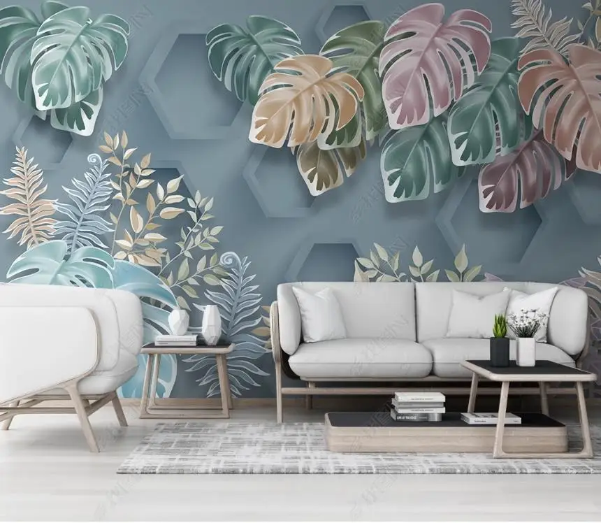 Пользовательские Современные Простые обои для стен кабинета фотообои домашний