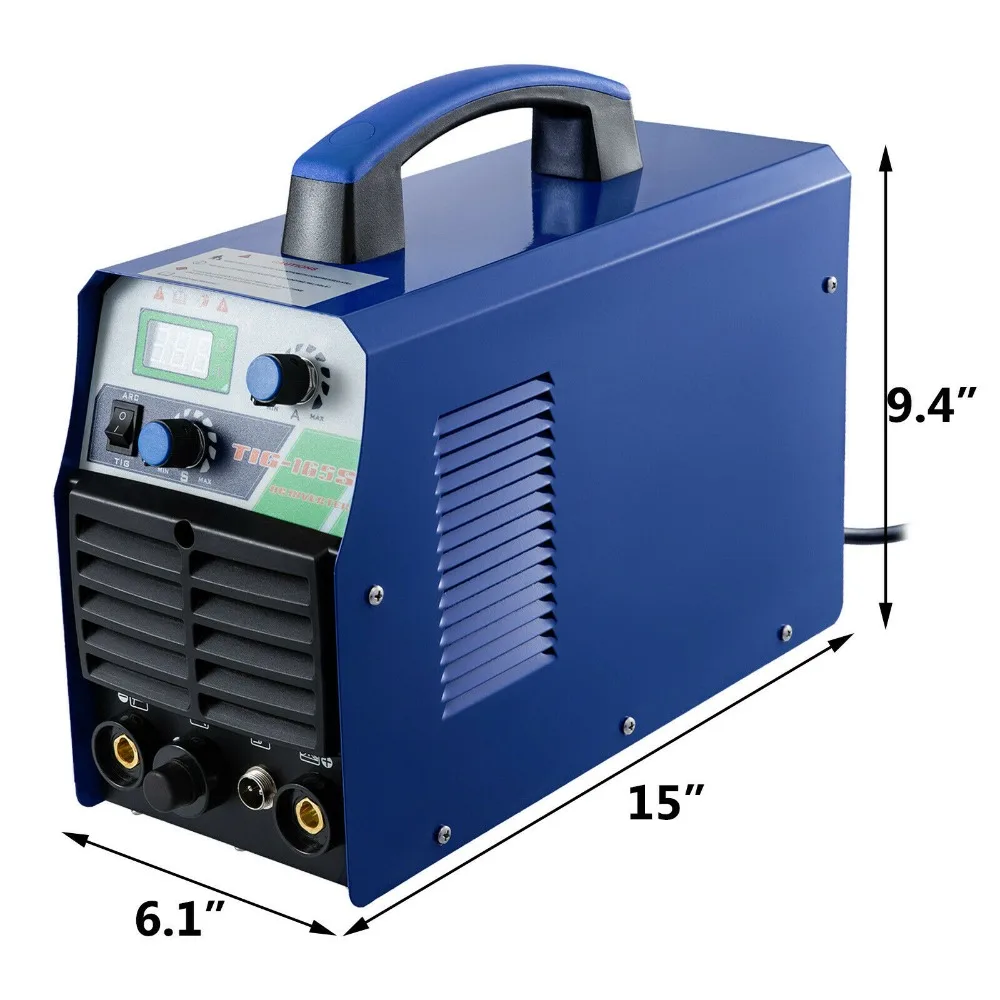 TIG-165S, 160 Ампер TIG Torch Stick ARC сварочный инвертор постоянного тока, 110/230 В двойное напряжение