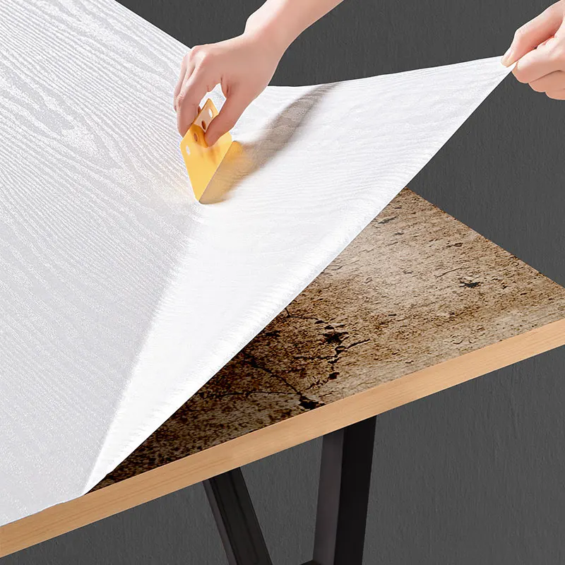 

DIY Waterproof Wood Wallpaper Self Adhesive Decor Contact Paper Doors Cabinet Desktop Modern Furniture Decorative Wall Stickers