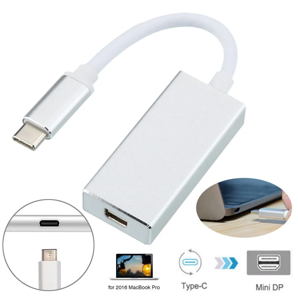 Ouhaobin USB 3 1 Type C к Mini DP DisplayPort 4K HDTV адаптер кабель конвертер для MacBook|Кабели VGA| |