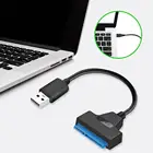 Адаптер медный с USB 2,0 на SATA 22pin, 20 см, может использоваться для жесткого диска 2,5 дюйма, быстрая скорость 480 Мбитс