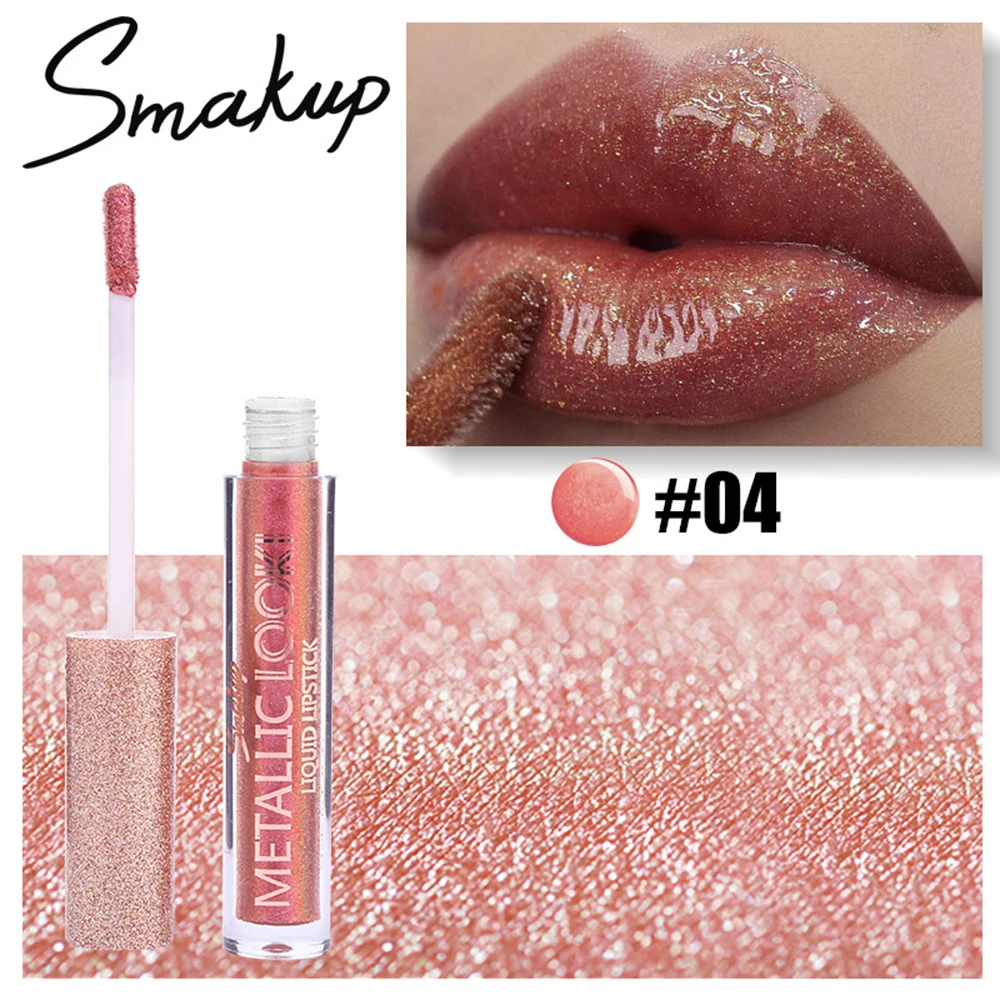 SMAKUP 8 цветов Блеск для губ длительный увлажняющий сексуальный прозрачный блеск для губ жемчужная жидкая помада для губ Губная помада Водонепроницаемая оттенок TSLM1