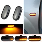 Динамический светодиодный поворотный сигнал, 2 шт., боковой габаритный фонарь для Dacia Duster Dokker beargy Renault Megane 1 Clio1 2 KANGOO ESPACE Smart Fortwo