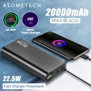 power bank 20000mah quick charge led portable external charging battery pd type c fast charger powerbank 20000 mah for iphone 12 free global shipping