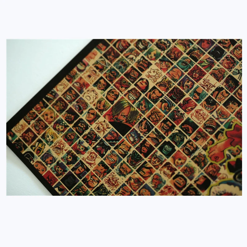 ВИНТАЖНЫЙ ПЛАКАТ Классический Аниме ОП Луффи все персонажи плакаты декор для