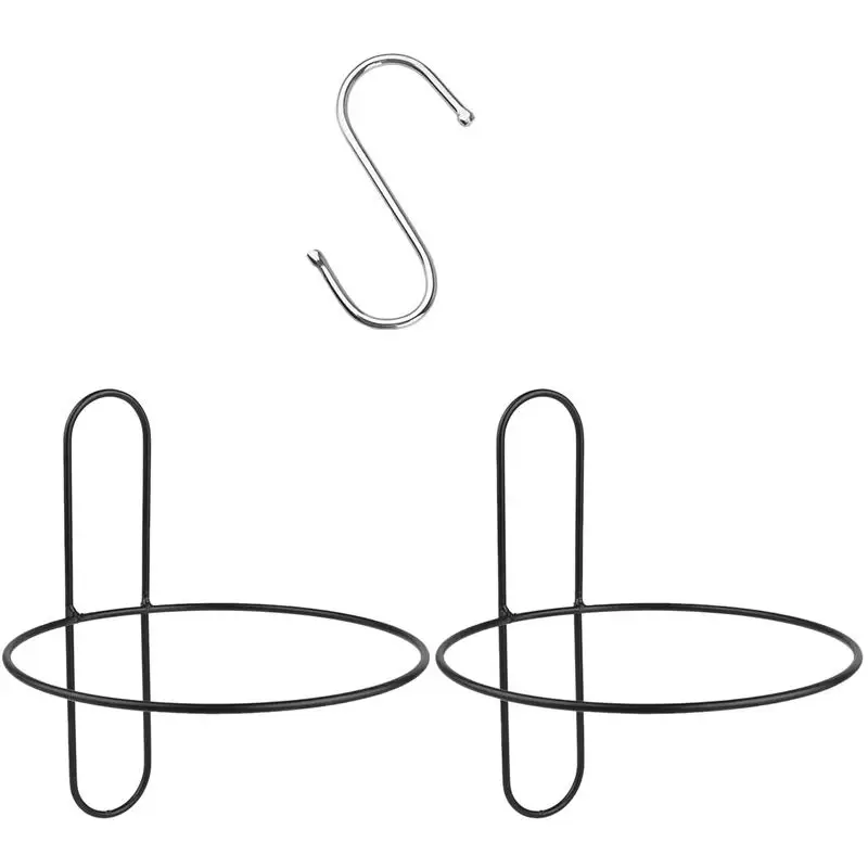 3 шт. подвесные перила для цветочных горшков железная стойка горшечных растений