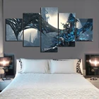 Hd Печать настенные картины холст плакаты домашний Декор 5 панелей Warcraft Игра живопись печатная фотография с рамкой
