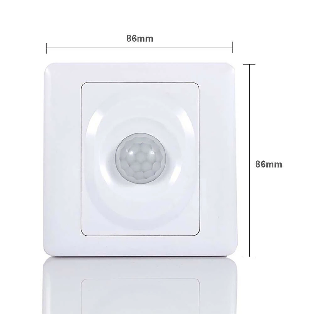 PIR Motion Sensor Light Switch premium Wall AC110-220V White Infrared Automatic | Обустройство дома