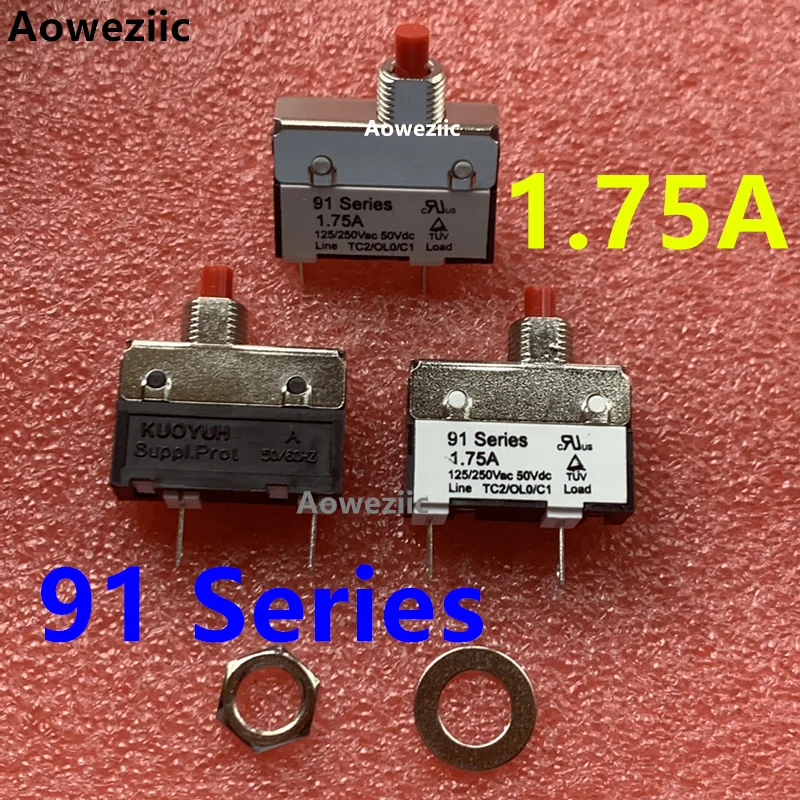 2 шт. 91 серия 1.75A 125V/250VAC 50VDC KUOYUH защита от перегрузки по току короткого замыкания