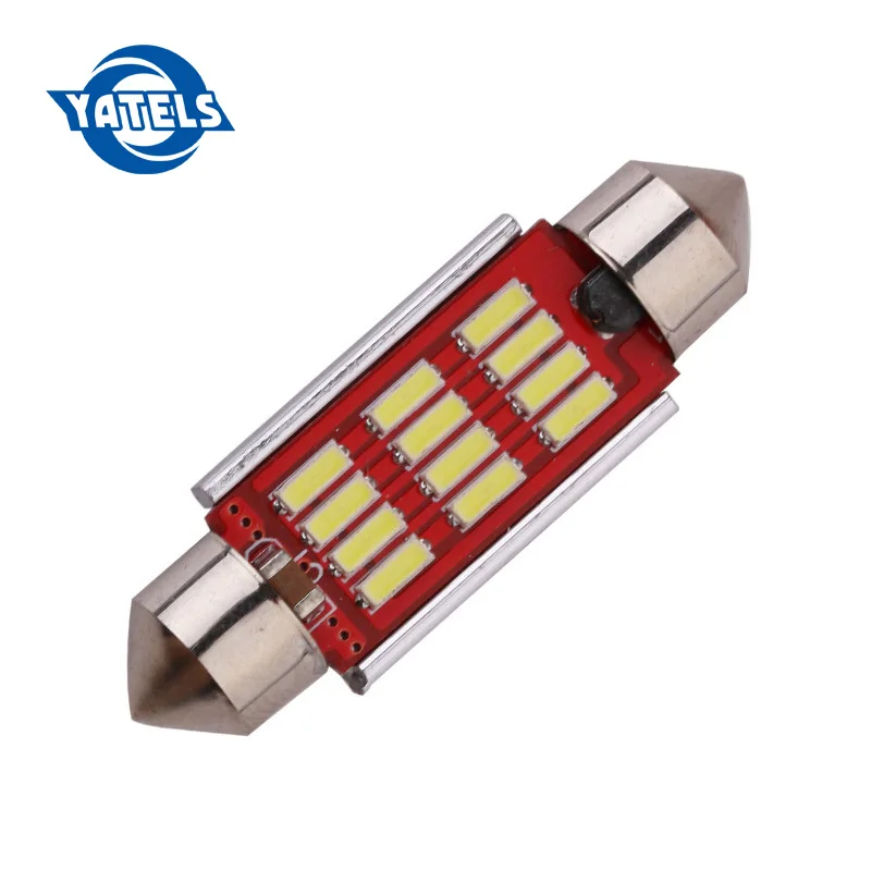 1 шт. высокое качество 31 мм 36 39 42 C5W C10W супер-яркий 12 SMD 4014 светодиодное освещение