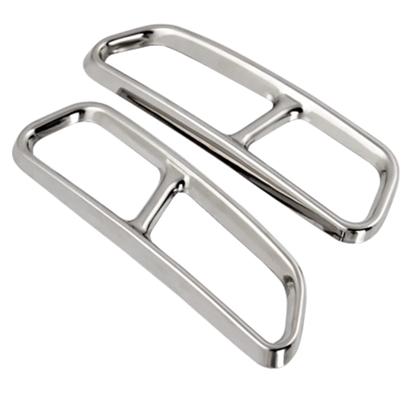 

Tail throat decorative frame bright strip four sequin stickers for Audi A6L 2016-18 exterior decorative car accessories
