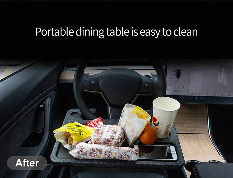 car multi function steering wheel table for tesla model3ysx laptop holder accessories rest table portable dining table free global shipping