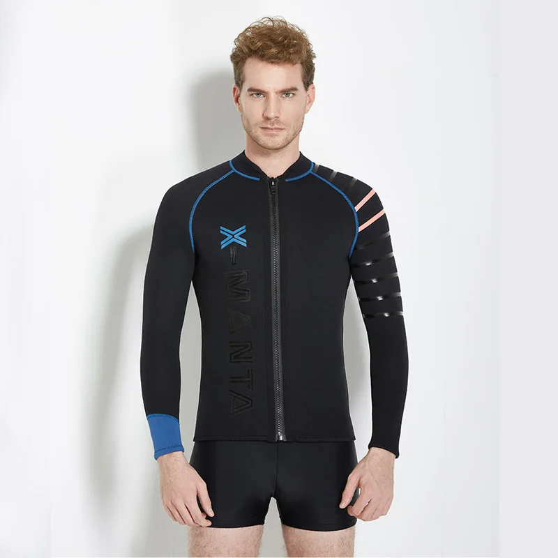 Мужской неопреновый гидрокостюм премиум класса 3 мм/2 мм/1 5 мм куртка с длинным