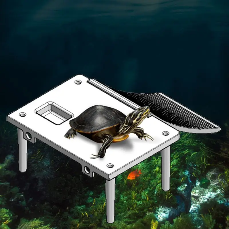 Plastic Turtle Basking Platform Reptile Ramp Ladder Resting Terrace Suction | Дом и сад