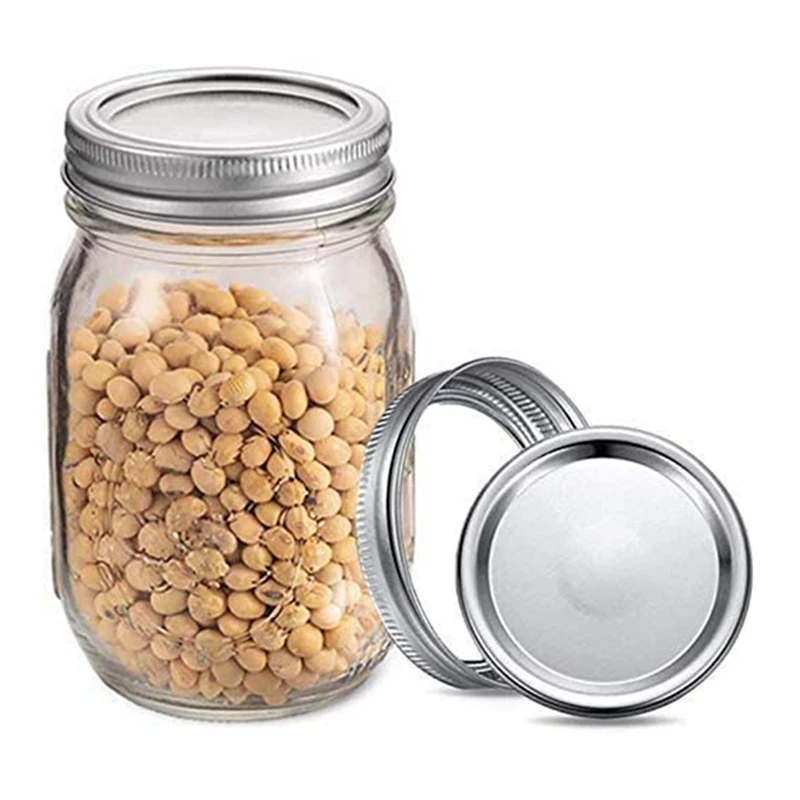 

Mason Jar Canning Lids,Mason Canning Lids and Bands, Lids for Mason Jar Regular Mouth,Split-Type Lids Leak Proof(86mm)