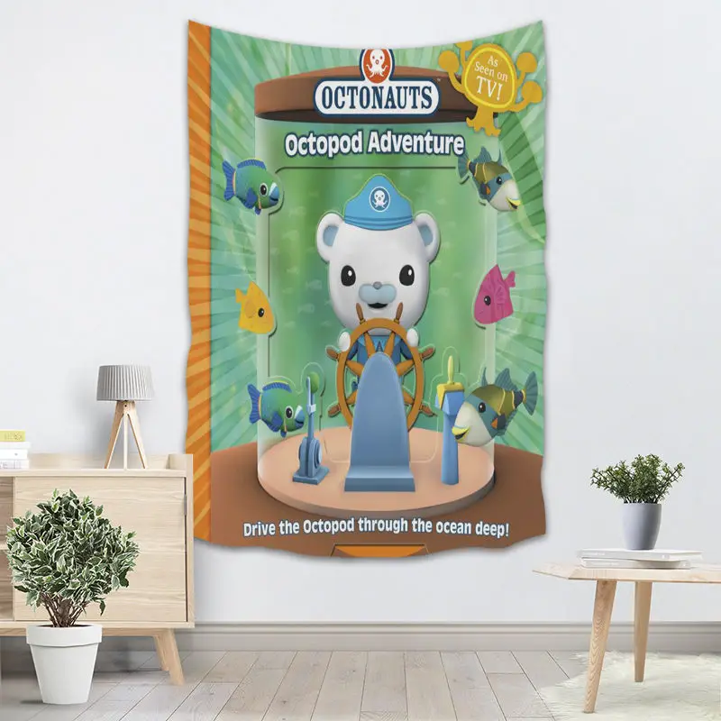 Octonauts аниме гобелен настенный Декор для домашней вечеринки на день рождения украшения тканевые гобелены палатка путешествия спальный коврик - Цвет: 20