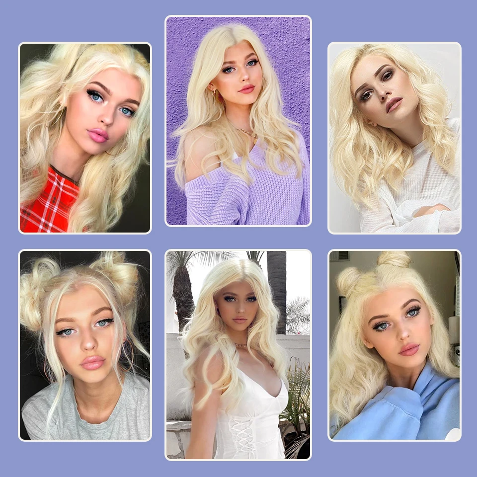 Парик I's a синтетические передние парики 613 цветов Короткие Волнистые кружевные