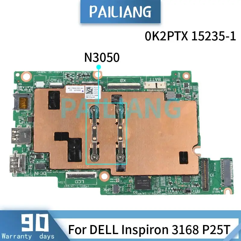 Placa-mãe para Laptop Dell Inspiron 3168 P25t N3050 152351 Placa-mãe para notebook