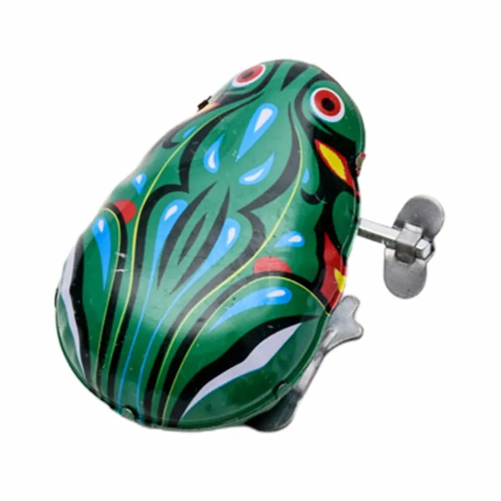 

Жестяная лягушка, жестяная заводная игрушка, фигурки, игрушки, прыгающая лягушка, винтажная игрушка, заводная игрушка, обмотка, жестяная ляг...