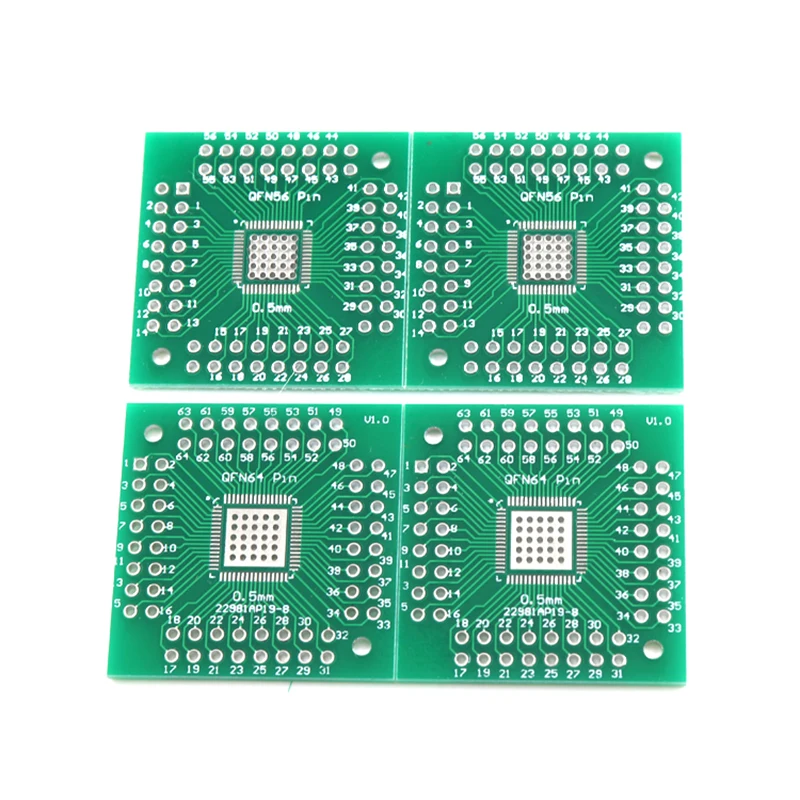 5 шт. QFN 56 64 SMD Поворотный адаптер DIP PCB плата преобразователь пластина 0 5/0 8 мм|pcb