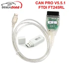 2020 для VAG CAN PRO V5.5.1 Поддержка CAN BUS + UDS + K-Line VCP OBD2 сканер с чипом FTDI FT245RL донгл Автомобильный диагностический интерфейс