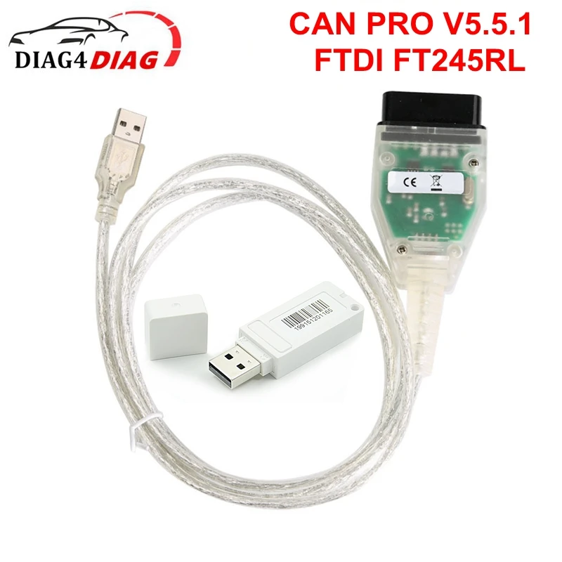 2020 for VAG CAN PRO V5.5.1 Support BUS+UDS+K-Line VCP OBD2 Scanner with FTDI FT245RL Chip Dongle Car Diagnostic Interface | Автомобили и
