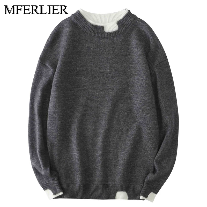 

Autumn Winter Large Size Sweater Men 8XL Bust 142cm 5XL 6XL 7XL Loose Sweaters