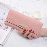 women long wallets luxury square hasp coin purses girl money pocket solid color card holder female wallets phone clutch bag