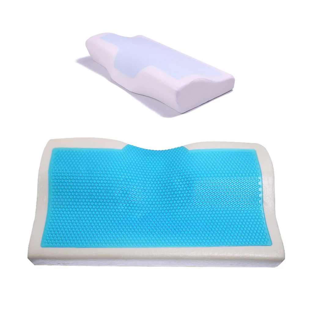 Силиконовая гелевая Подушка с эффектом памяти 50x30 см подушка из латекса для