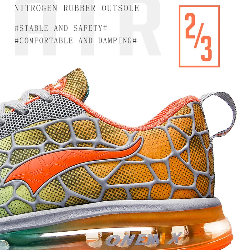 Onemix Men Air Running Shoes Breathable Mesh Marathon Man Sneakers Lightweight Breathable Outdoor Jogging Training Sport Shoes