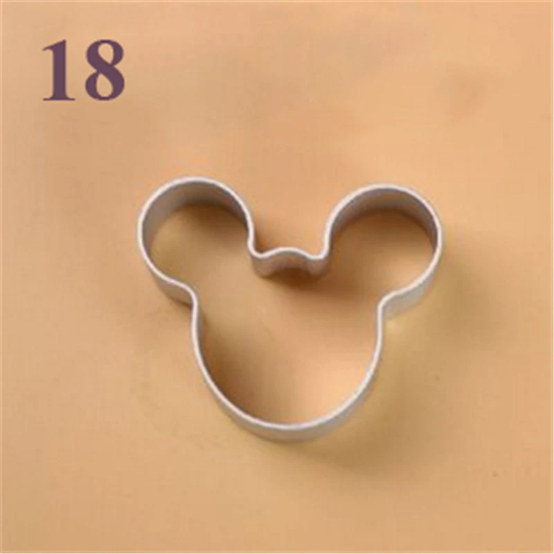 18 Форма для печенья из нержавеющей стали, инструмент для торта, форма для печенья, штампы для резки - Цвет: 18