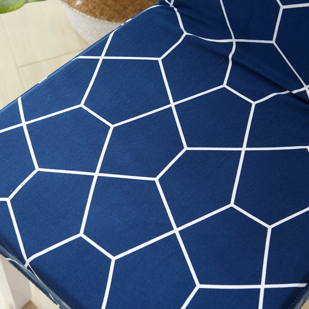 Чехол для обеденного кресла Navy из спандекса с эластичным принтом съемное кресло