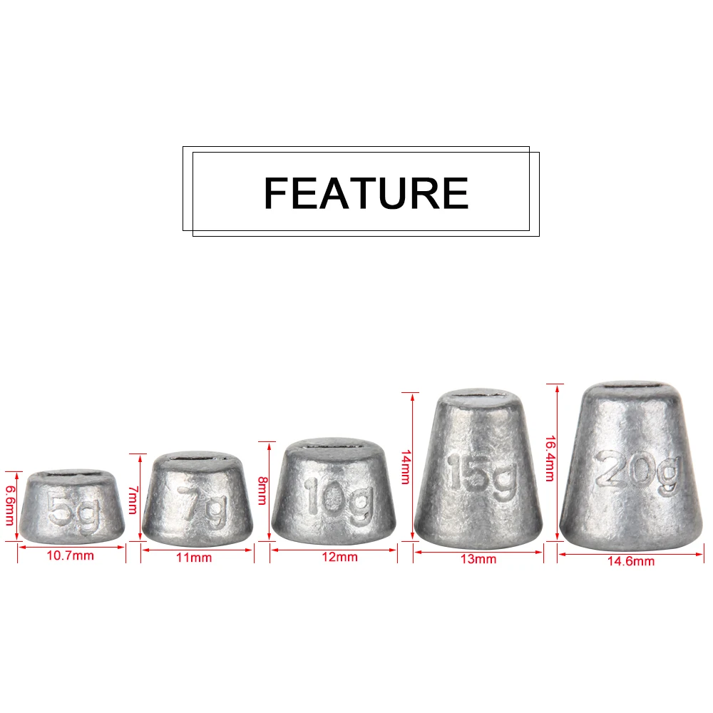 Рыболовные свинцовые грузила мягкие 7 г 10 | Спорт и развлечения