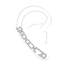 Женские асимметричные серьги SLJELY, Серебристые серьги с подвижными фианитами, с подвижными камнями