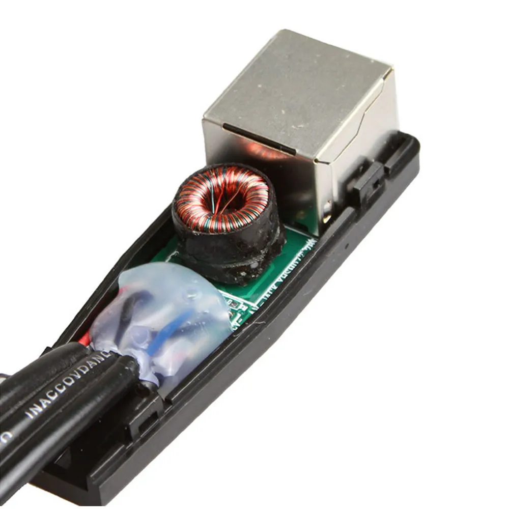 Стерео-аудиосигнал DC мм стерео и RCA красный белый аудиосигнал через Cat5/6 кабель RJ45