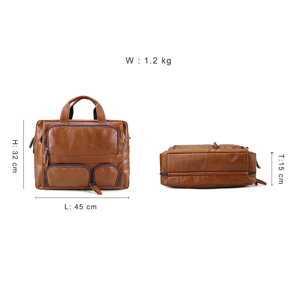 JOGUJOS мужской портфель из натуральной кожи деловая сумка для ноутбука через плечо