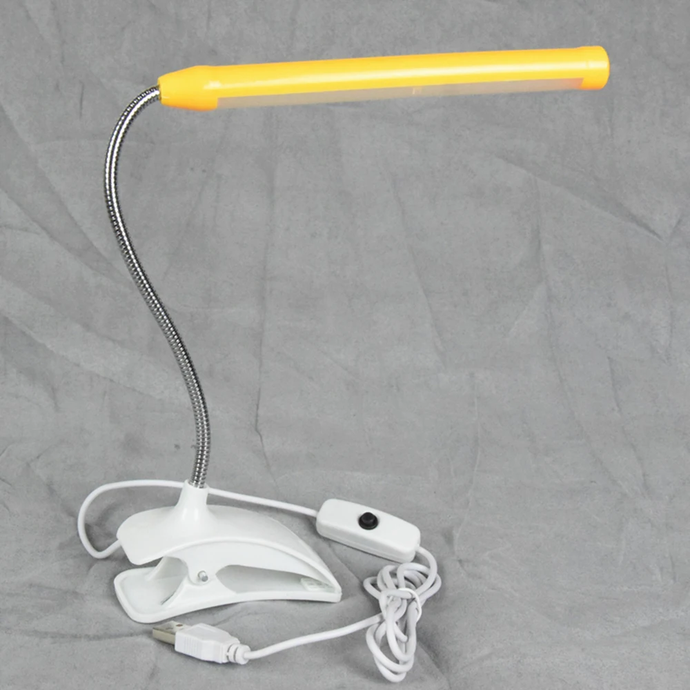 

5V USB LED Desk Lamp With Clip Flexible Table Lamps 13Leds For Bedside Book Reading Study Office Work Children Night Light
