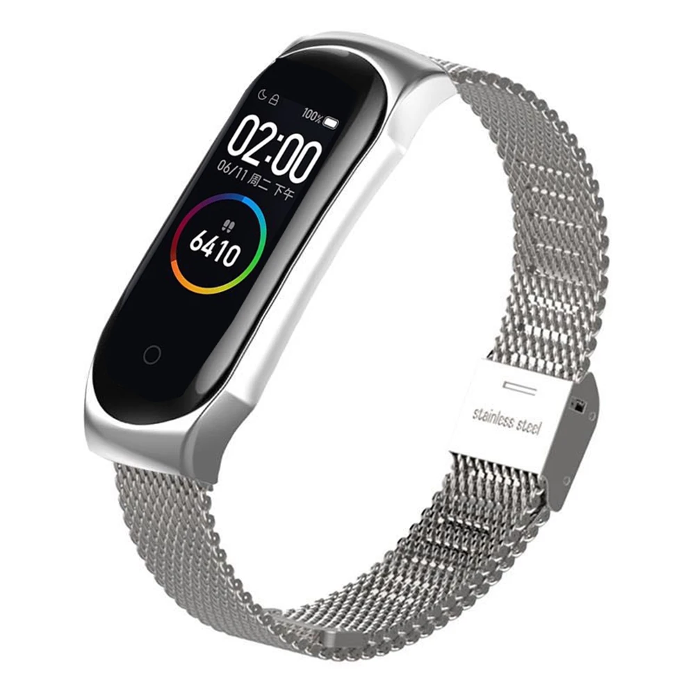 Для Xiaomi mi Band 3 3/4 ремешок Безвинтовой из нержавеющей стали быстрый выпуск
