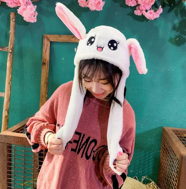 Заячьи ушки будут перемещать шляпы креативные плюшевые игрушки детские подарки