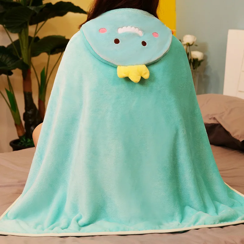 Женская накидка Аниме Костюм Кролика фланели Одеяло милые мягкие толстовки