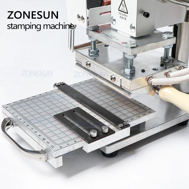 ZONESUN ZS110 скользящий верстак цифровая машина для горячего тиснения фольгой кожа