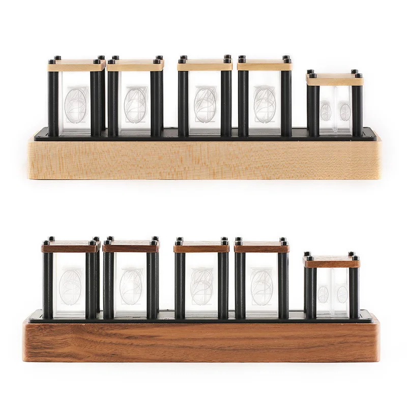 

LED Lighting Digital Clock Transparent Luminous Clock Retro Simple Watch Home Living Room HB88