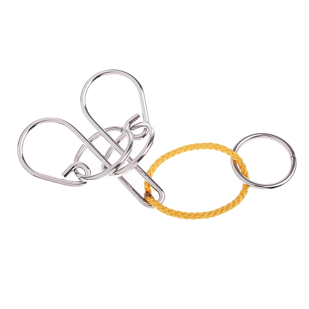 

Classic Metal Rings Lock Puzzle Game IQ&EQ Brain Teaser Toy Educational Gift