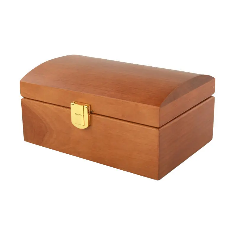 

Small jewelry box wooden simple necklace ring earrings jewelry storage box gifts for friends