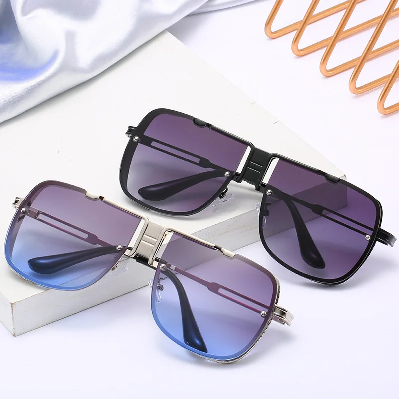 2019 Квадратные Солнцезащитные очки больших размеров для мужчин и женщин