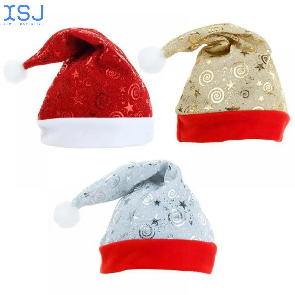 

Шапка с пайетками в виде деда мороза, звезд, шапки для волос, аксессуары для взрослых и детей, рождественские украшения