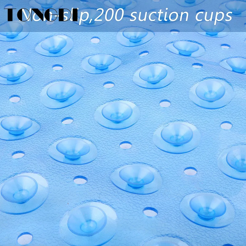 Коврик TONGDI из ПВХ на присоске для ванной комнаты безопасный экологически чистый