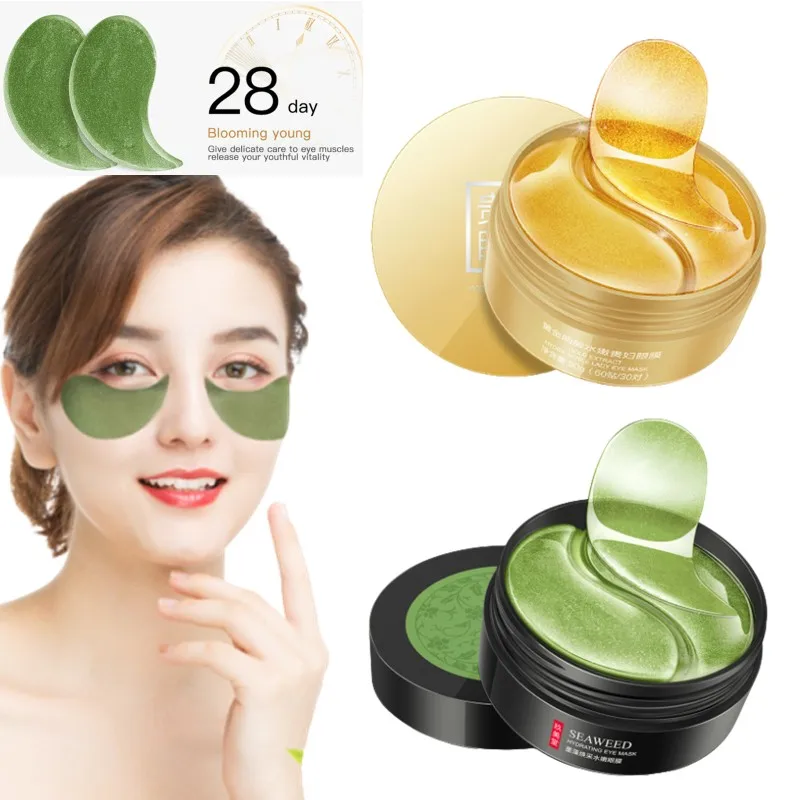 

Top Eye Patch Hyaluronic Acid Collagen Skin Care Eyes Mask Anti-Wrinkle Remove Dark Circles Bag Whitening Gel Patches Cosmetics