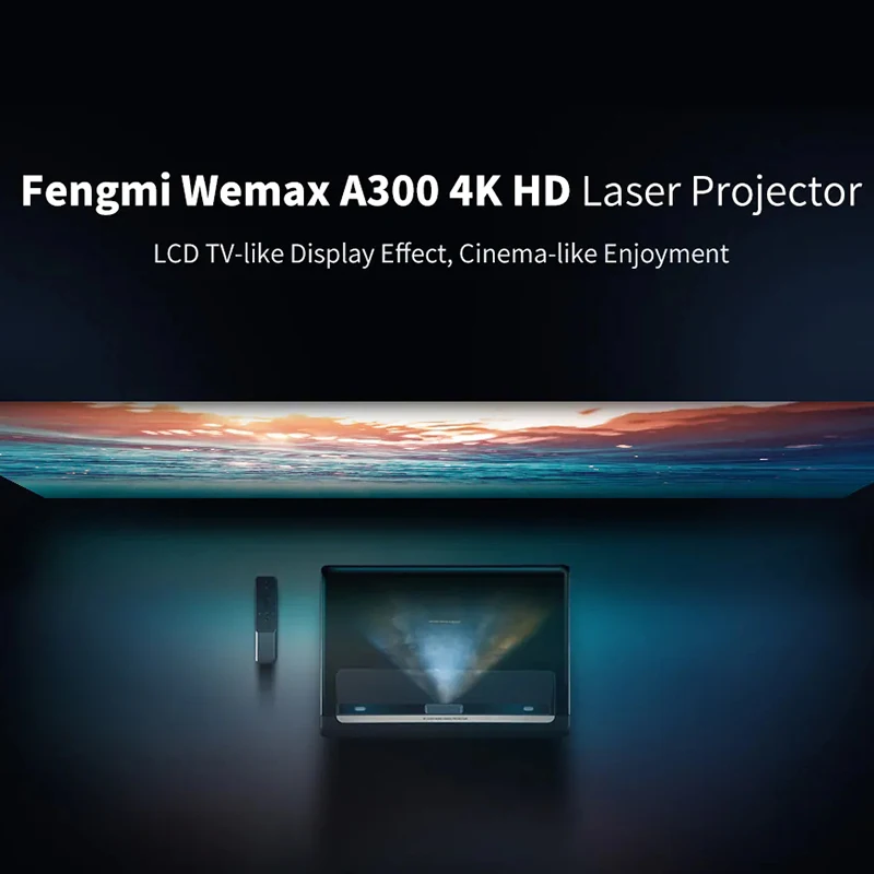 Оригинальный WEMAX A300 4K проектор Ультра короткий лазерный 9000 ANSI Lumen ALPD TV домашний